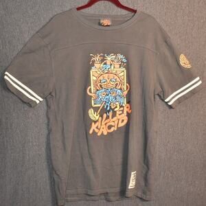 Killer Acid Men's XL Worldwide Dusk Till Dawn Black T-Shirt Stoner Trippy